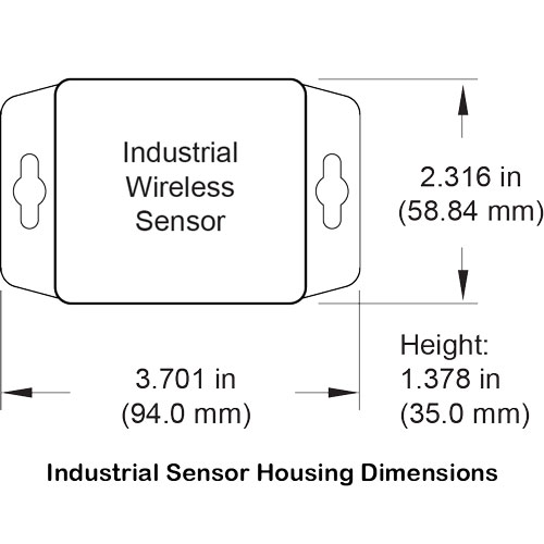 Industrial sensor housing dimensions