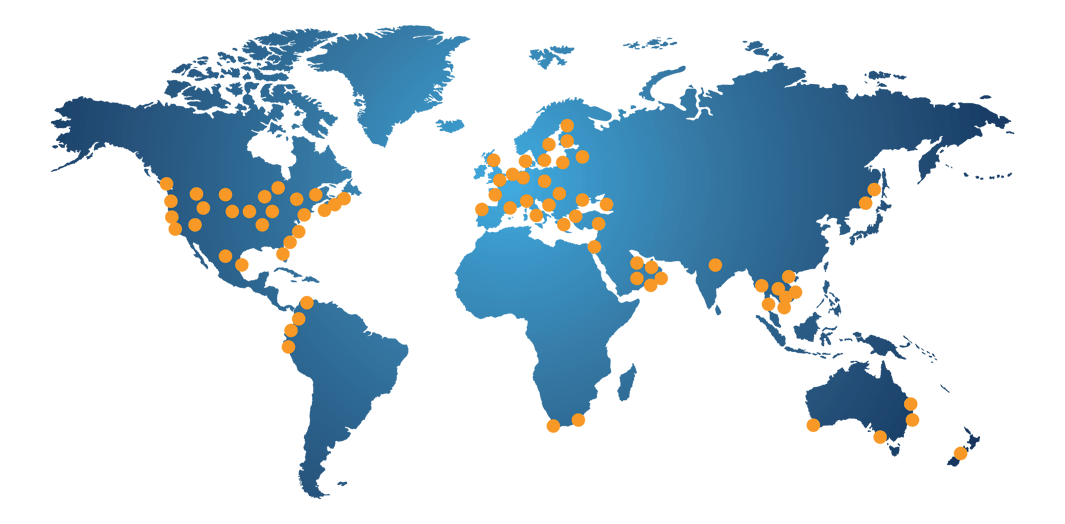 worldwide partners map