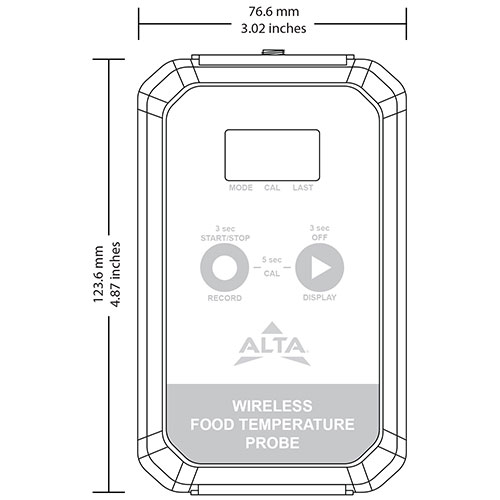 wireless food probe measurements