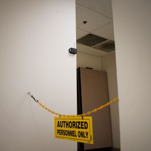 infrared motion and occupancy sensor in hallway