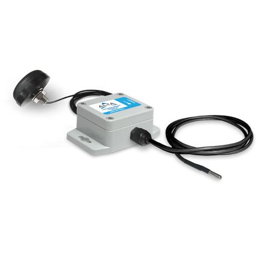 industrial temperature sensor with puck antenna and lead